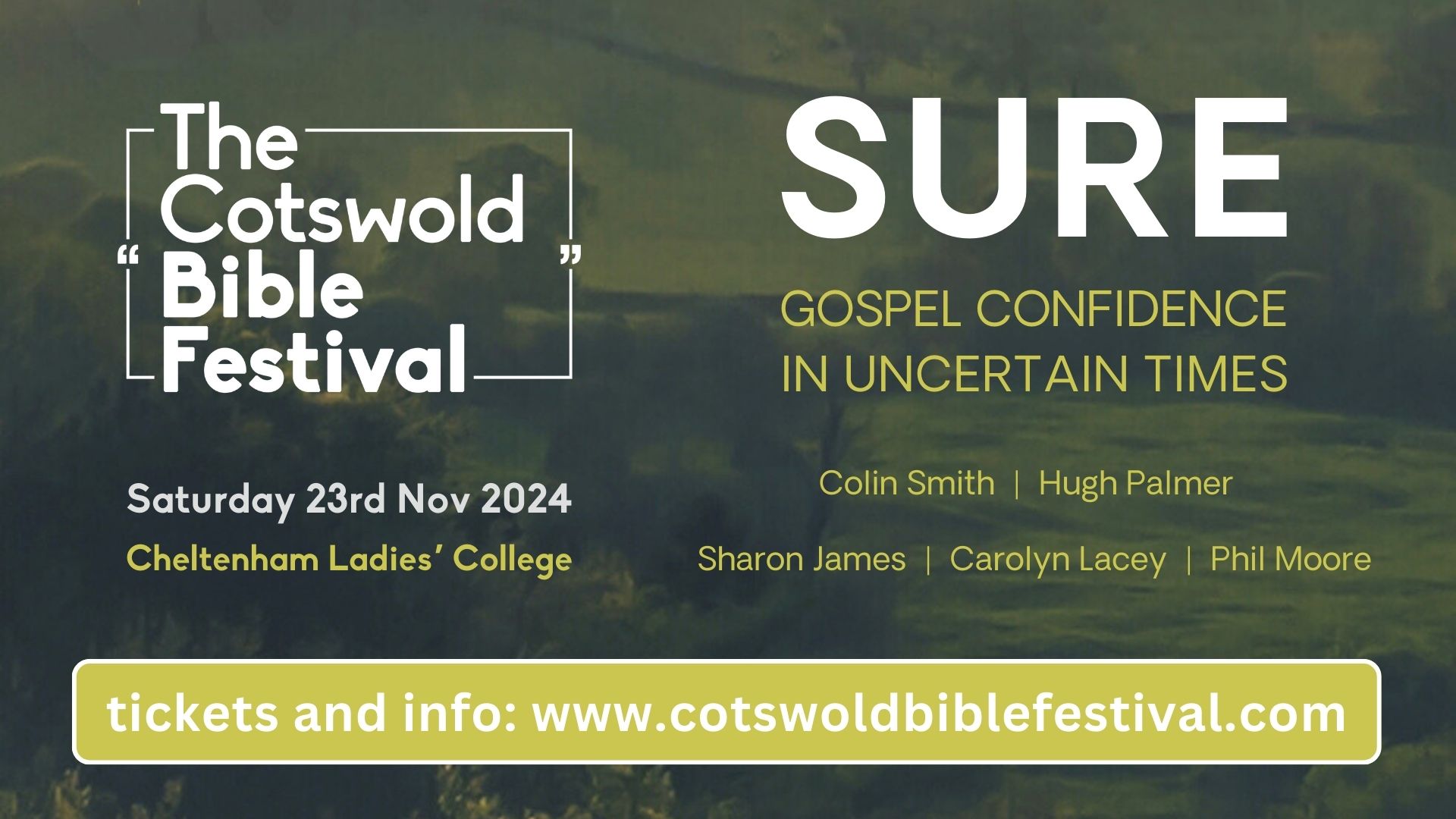 Flyer for Cotswold Bible Festival